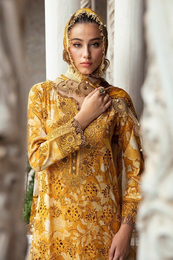 FIRDOUS 3 Piece Unstitched Digital Printed Cambric Suit - FLT-20248