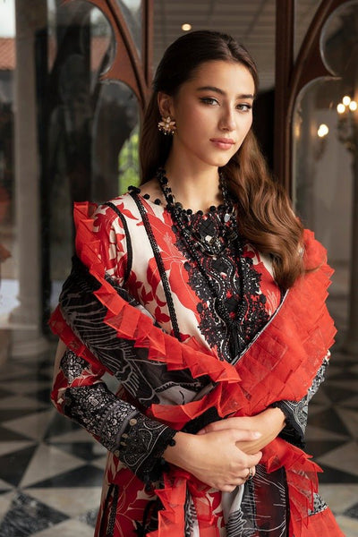 FIRDOUS 3 Piece Unstitched Digital Printed Cambric Suit - FLT-20253