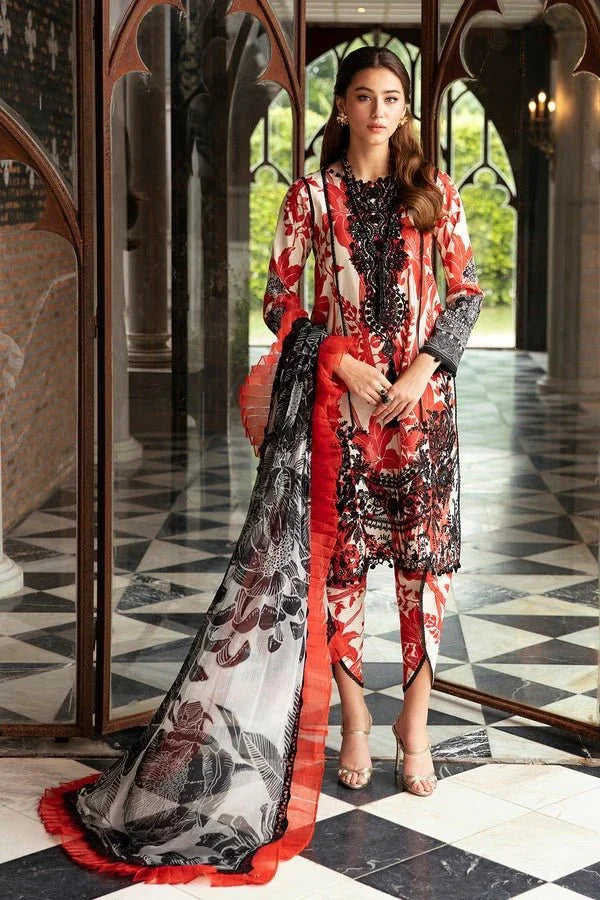 FIRDOUS 3 Piece Unstitched Digital Printed Cambric Suit - FLT-20253