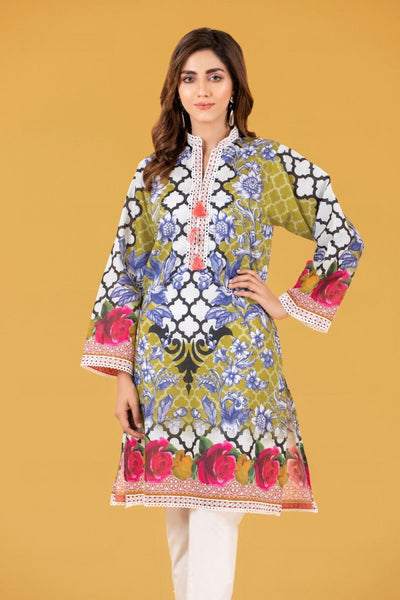 Gul Ahmed Ready To Wear Cambric Digital Printed Shirt GA-SC-133