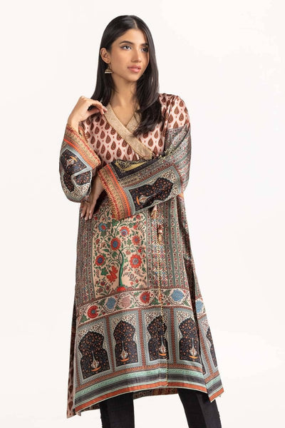 Gul Ahmed 1PC Stitched Shamoz Silk Embroidered Shirt GLM-23-28