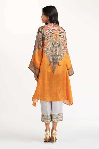 Gul Ahmed 1PC Stitched Shamoz Silk Embellished Shirt GLM-23-34