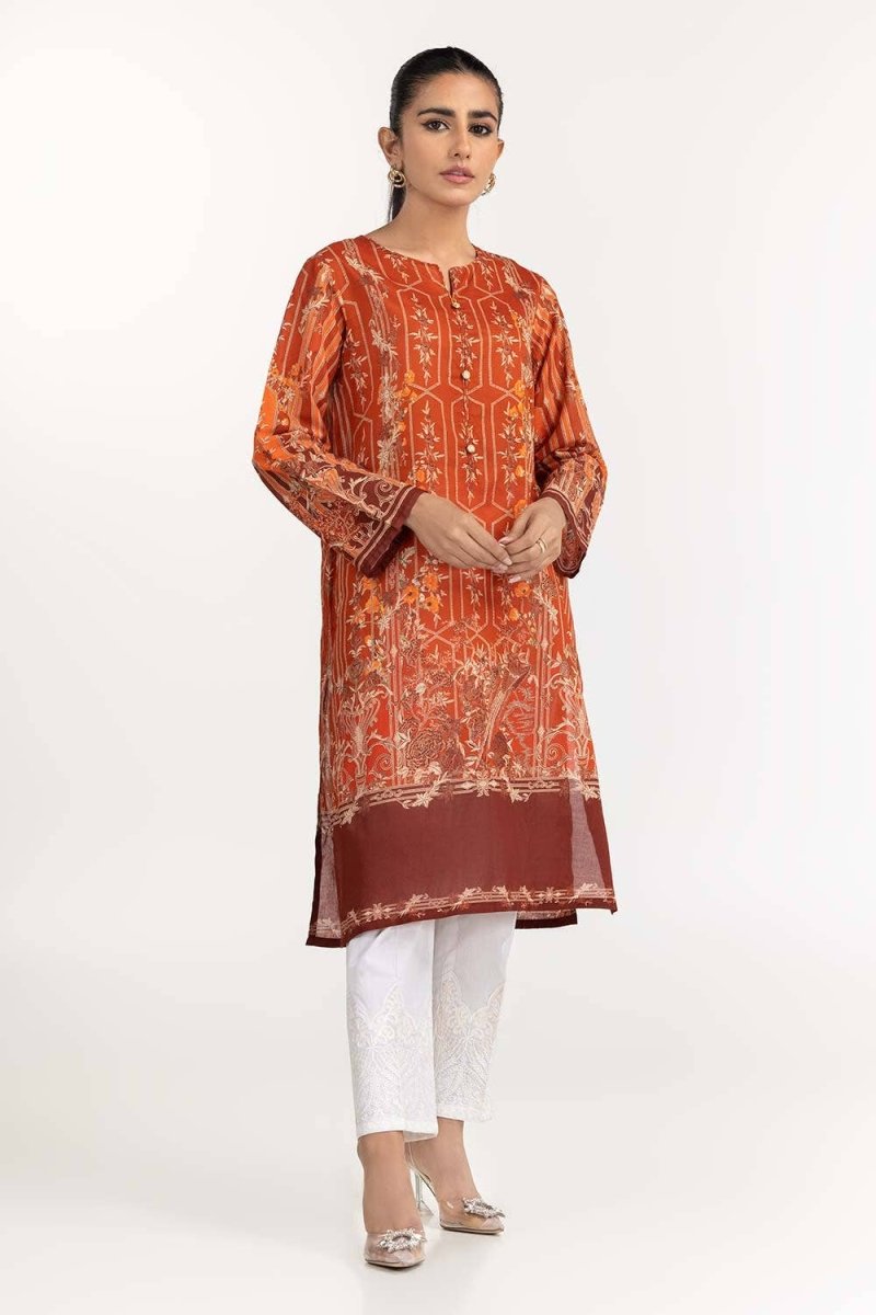 Gul Ahmed Stitched 01 Piece Digital Printed Cambric Shirt GLS-22-268