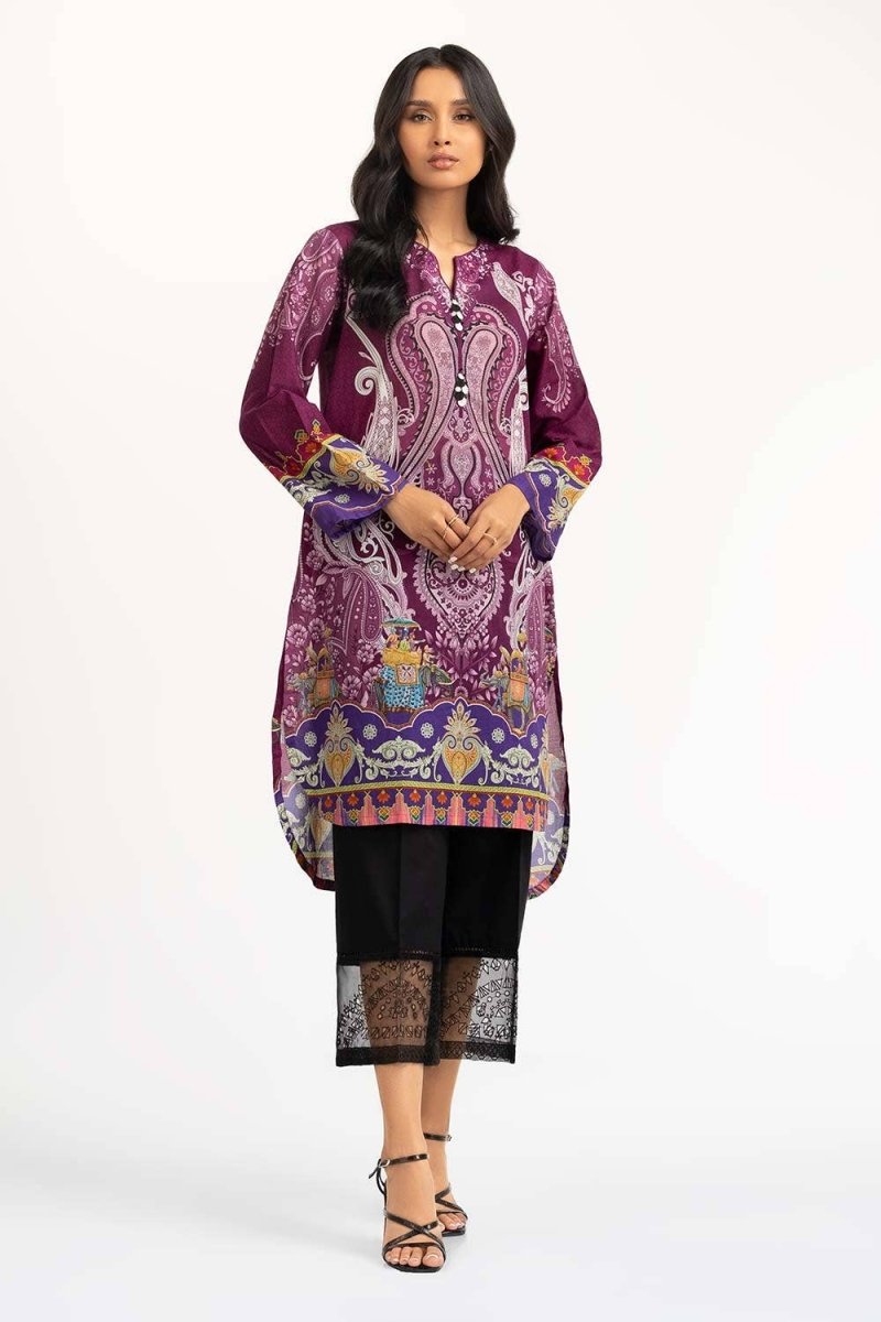 Gul Ahmed Stitched 01 Piece Digital Printed Cambric Shirt GLS-23-09