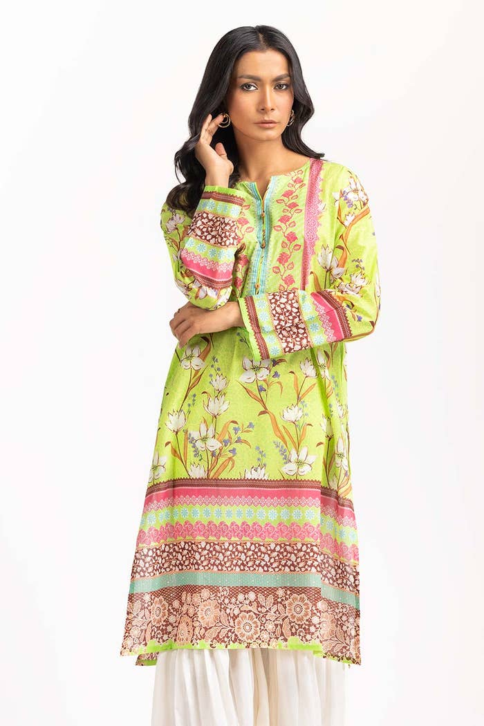 Gul Ahmed Stitched 01 Piece Digital Printed Cambric Shirt GLS-23-179