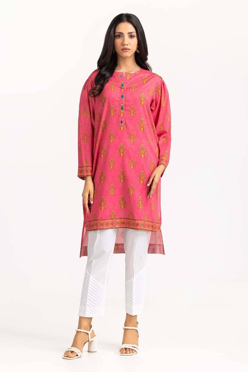 Gul Ahmed 01 Piece Stitched Digital Printed Cambric Shirt GLS-23-97