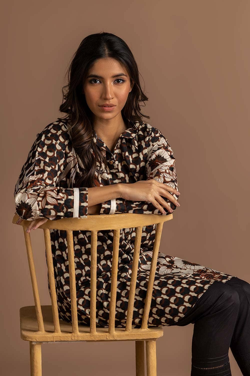 Gul Ahmed Stitched 01 Piece Digital Print Cambric Shirt GLS-24-54