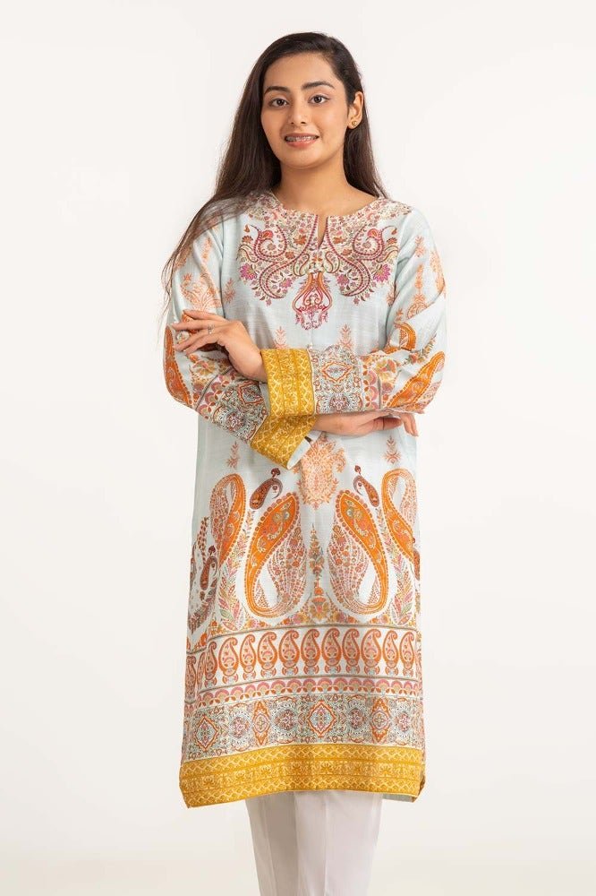 Gul Ahmed 01 Piece Stitched Digital Print Khaddar Shirt GLW-23-24