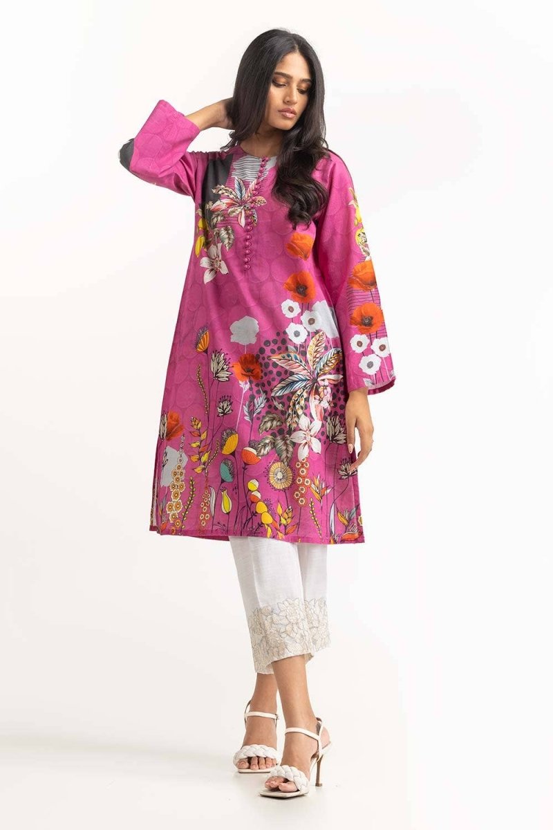 Gul Ahmed 01 Piece Stitched Digital Printed Khaddar Shirt GLW-23-29