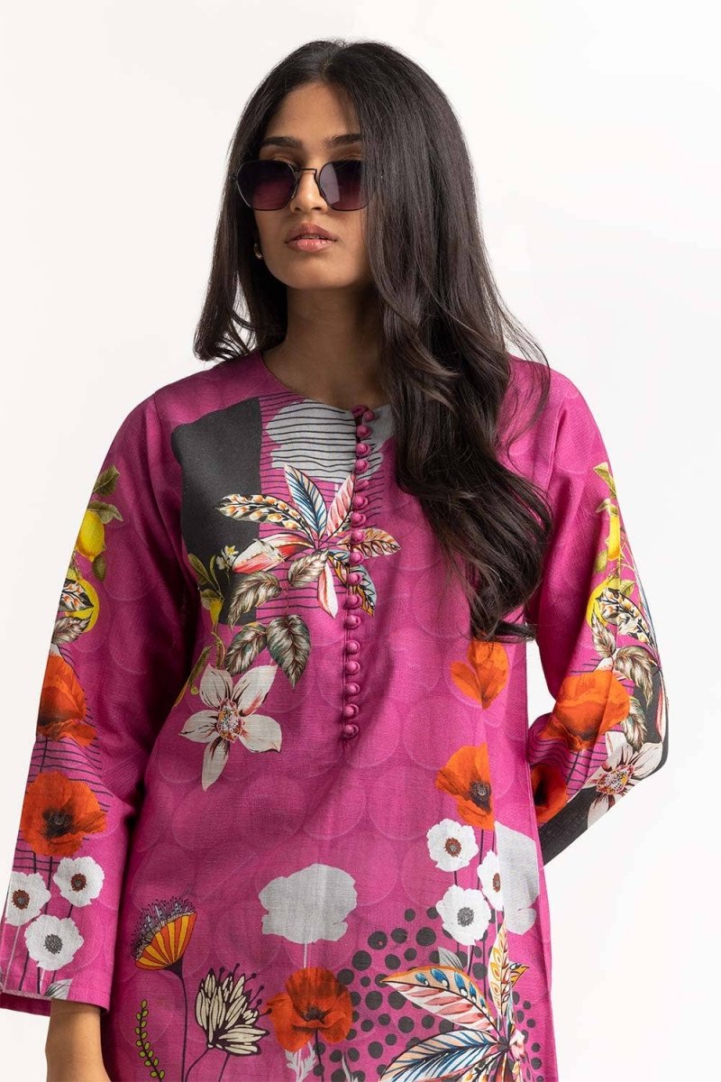 Gul Ahmed 01 Piece Stitched Digital Printed Khaddar Shirt GLW-23-29