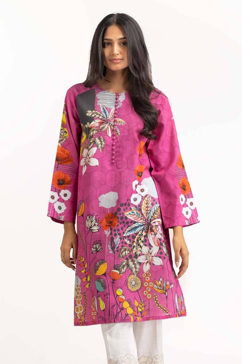 Gul Ahmed 01 Piece Stitched Digital Printed Khaddar Shirt GLW-23-29