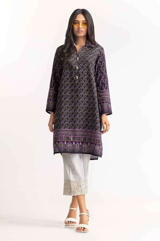 Gul Ahmed 01 Piece Stitched Digital Print Khaddar Shirt GLW-23-63