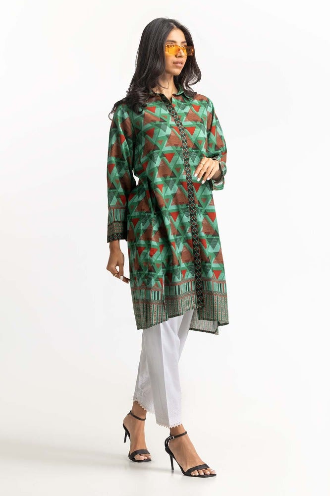 Gul Ahmed 01 Piece Stitched Digital Print Khaddar Shirt GLW-23-69