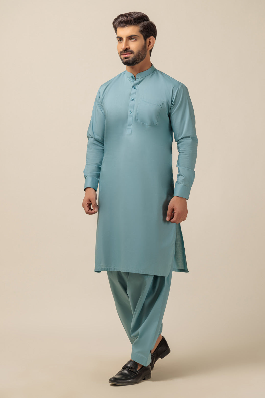 BONANZA MEN'S 2 PIECE UMBER-BLENDED-SHALWAR SUIT - GSBB23-010