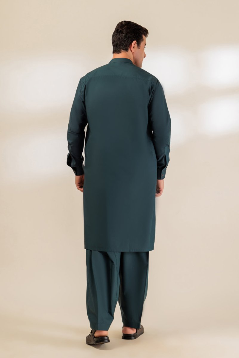 BONANZA MEN'S 2 PIECE PEACOCK-BLENDED-SHALWAR SUIT - GSBS24-018