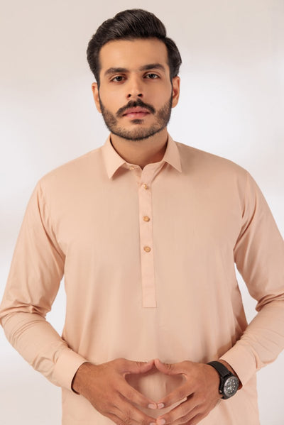 BONANZA MEN'S 2 PIECE SO-BEIGE-BLENDED-SHALWAR SUIT - GSSR24-021