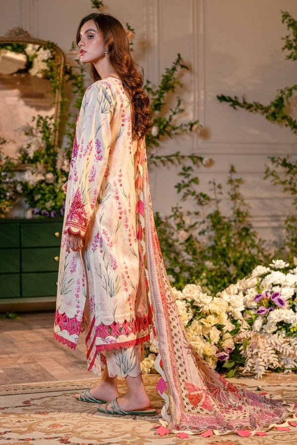 Jade Classic 3 Piece Unstitched Digital Printed Chikan Embroidered Lawn Suit - II-20492