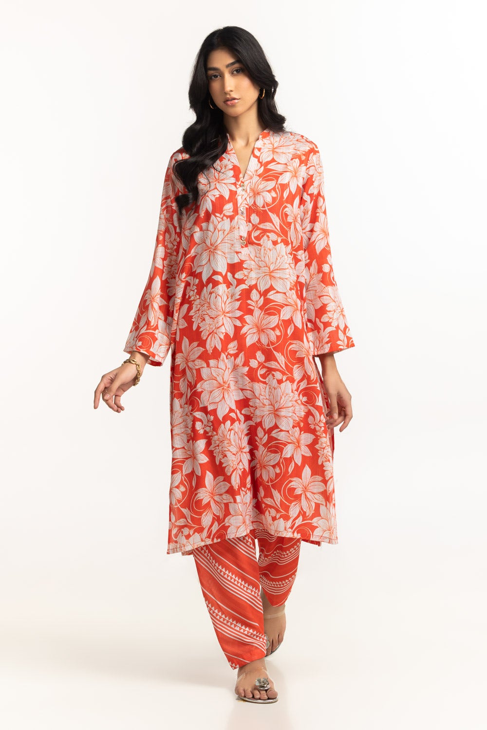 Gul Ahmed Ready to Wear 1 Piece Dobby Texture Printed Shirt IPS-44517