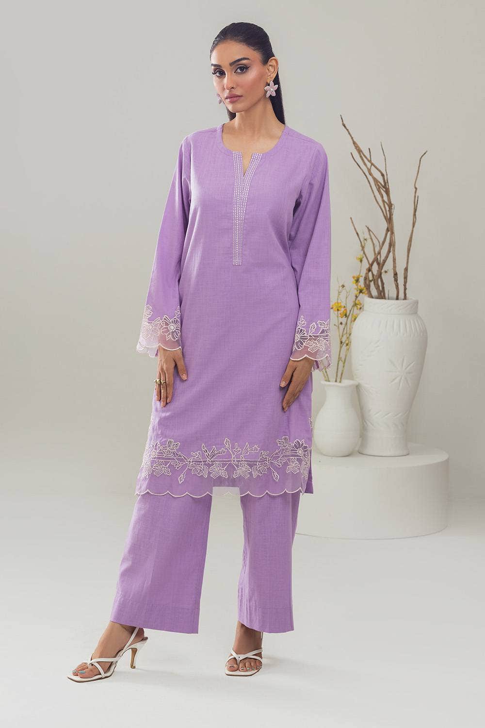 Gul Ahmed Ready to Wear 2 Piece Irish Embroidered Co-Ord Set IPST-44162