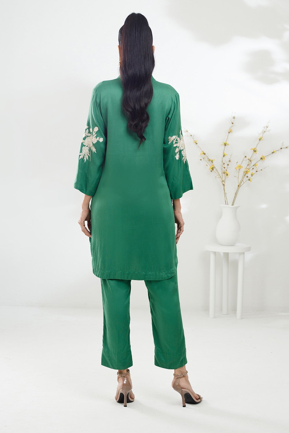 Gul Ahmed Ready to Wear 2 Piece Twill Viscose Embroidered Shirt And Trouser IPST-44191