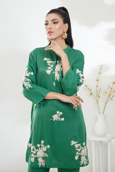 Gul Ahmed Ready to Wear 2 Piece Twill Viscose Embroidered Shirt And Trouser IPST-44191