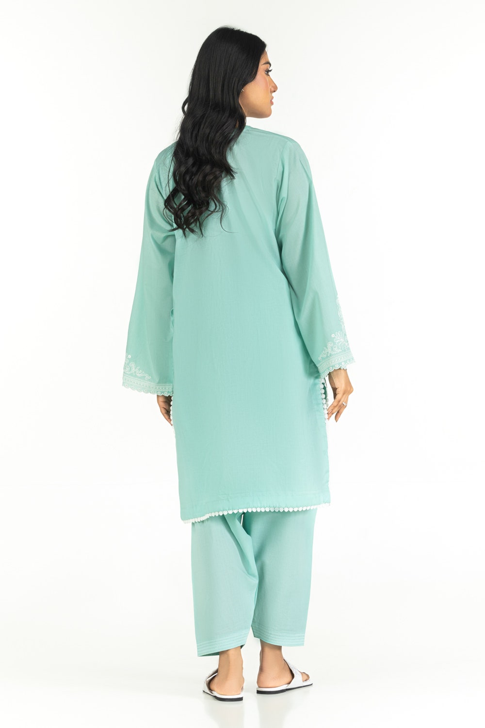 Gul Ahmed Ready to Wear 2 Piece Cambric Embroidered Shirt And Shalwar IPST-44354