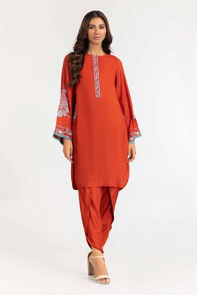 Gul Ahmed 02 Piece Stitched Embroidered Viscose Shirt with Shalwar IPW-22-40