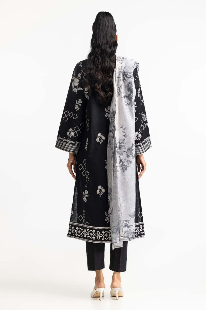 Gul Ahmed Ready to Wear 3 Piece Khaddar Embroidered Suit IUSTKSD-297