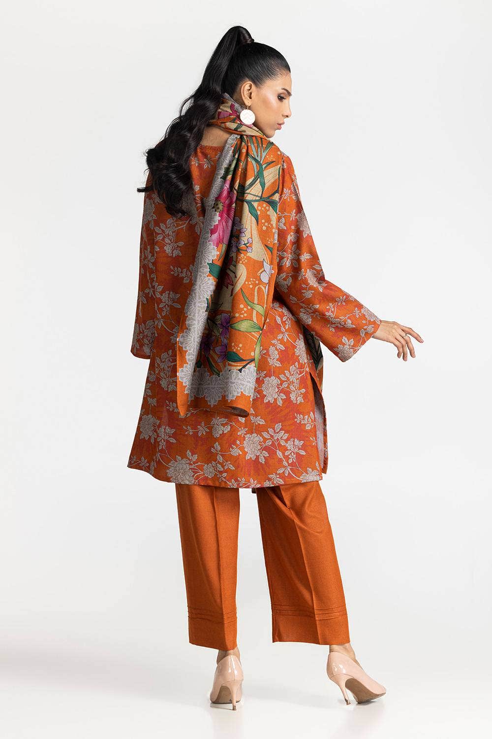 Gul Ahmed Ready to Wear 3 Piece Dhanak Printed Suit IUSTKSD-321