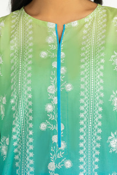 Gul Ahmed Ready to Wear 3PC Printed Lawn Suit With Embroidered IUSTKSD-327