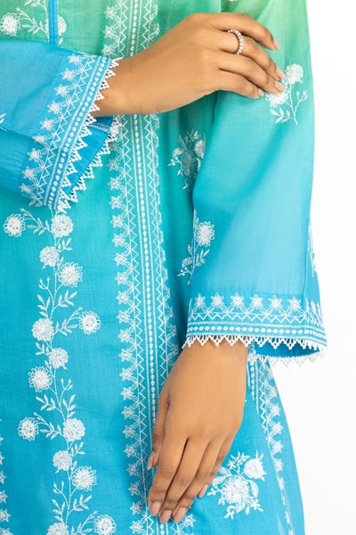 Gul Ahmed Ready to Wear 3PC Printed Lawn Suit With Embroidered IUSTKSD-327