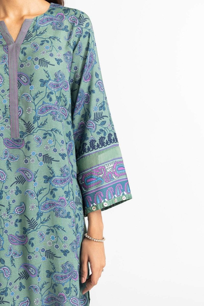 Gul Ahmed Ready to Wear 3 Piece Linen Printed Suit IUSTKSD-336