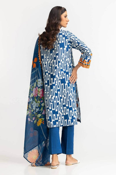 Gul Ahmed Ready to Wear 3 Piece Corduroy Printed Suit IUSTKSD-344