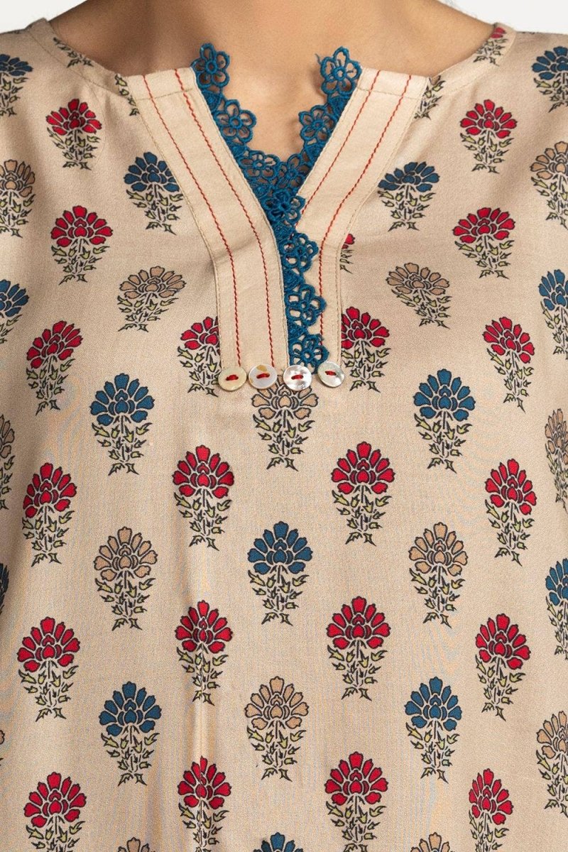 Gul Ahmed Ready to Wear 3 Piece Linen Printed Suit IUSTKSD-385