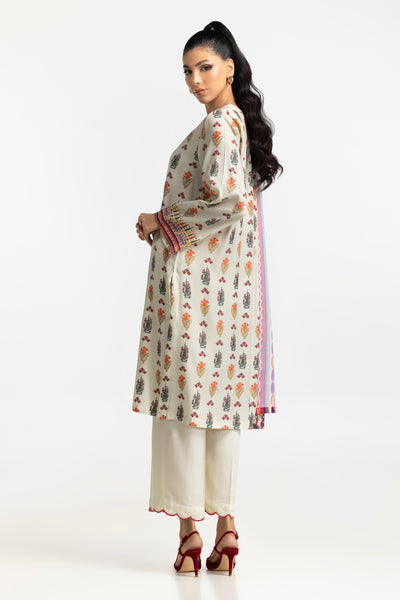 Gul Ahmed Ready to Wear 3 Piece Printed Cotail Suit IUSTKSD-393