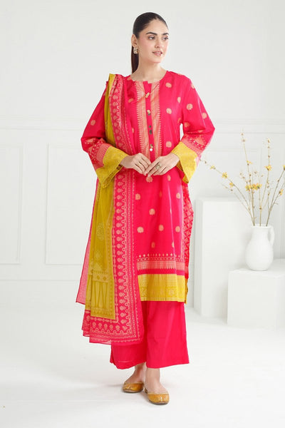 Gul Ahmed Ready to Wear 3PC Lawn Gold Printed Suit IUSTKSD-414