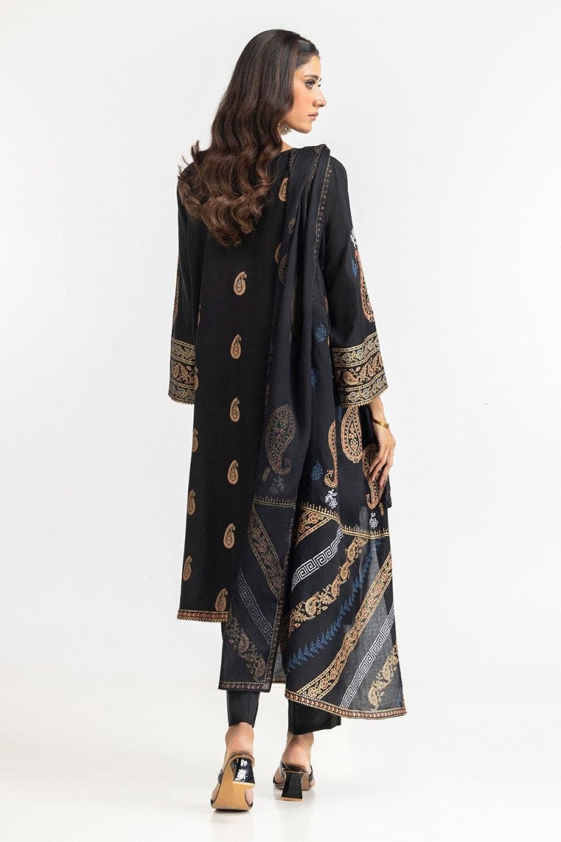 Gul Ahmed Ready to Wear 3 Piece Acrylic Lacquer Printed Suit IUSTKSD-428