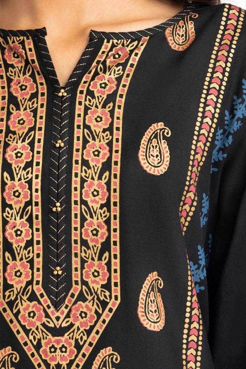 Gul Ahmed Ready to Wear 3 Piece Acrylic Lacquer Printed Suit IUSTKSD-428