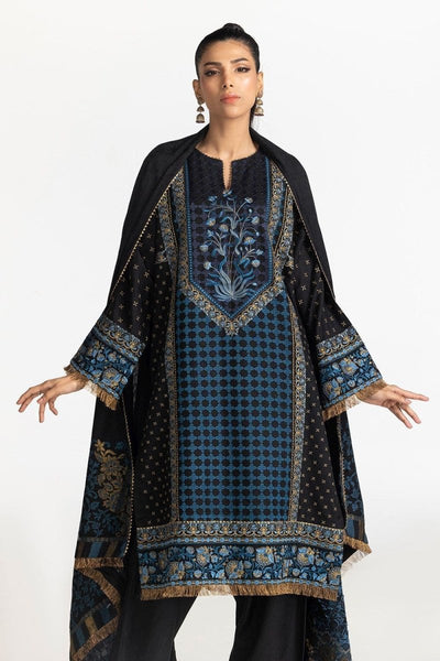 Gul Ahmed Ready to Wear 3 Piece Acrylic Embroidered Suit IUSTKSD-439