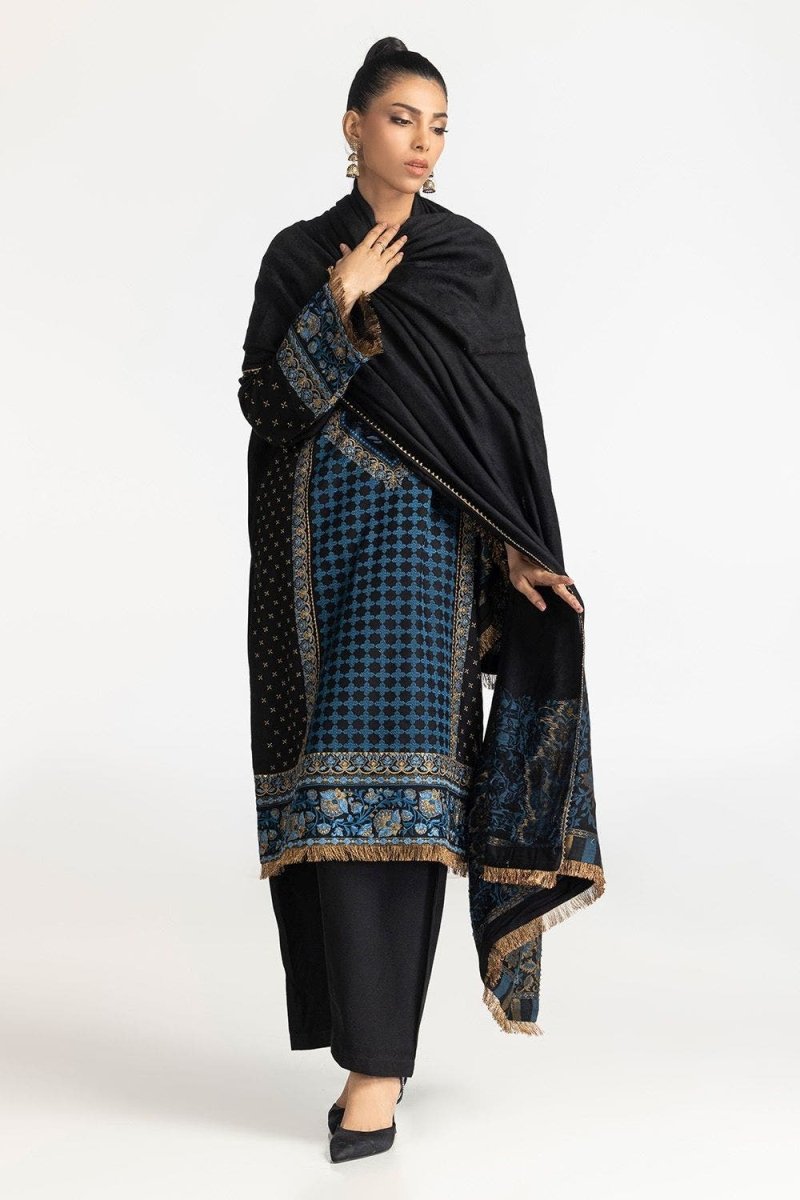 Gul Ahmed Ready to Wear 3 Piece Acrylic Embroidered Suit IUSTKSD-439