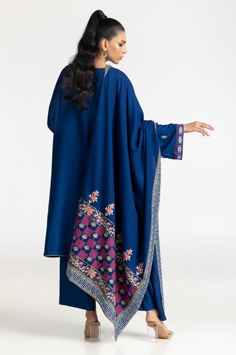 Gul Ahmed Ready to Wear 3 Piece Karandi Embroidered Suit IUSTKSD-441