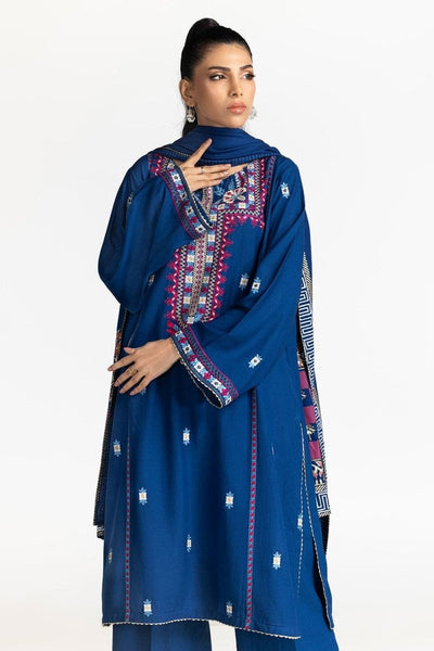 Gul Ahmed Ready to Wear 3 Piece Karandi Embroidered Suit IUSTKSD-441