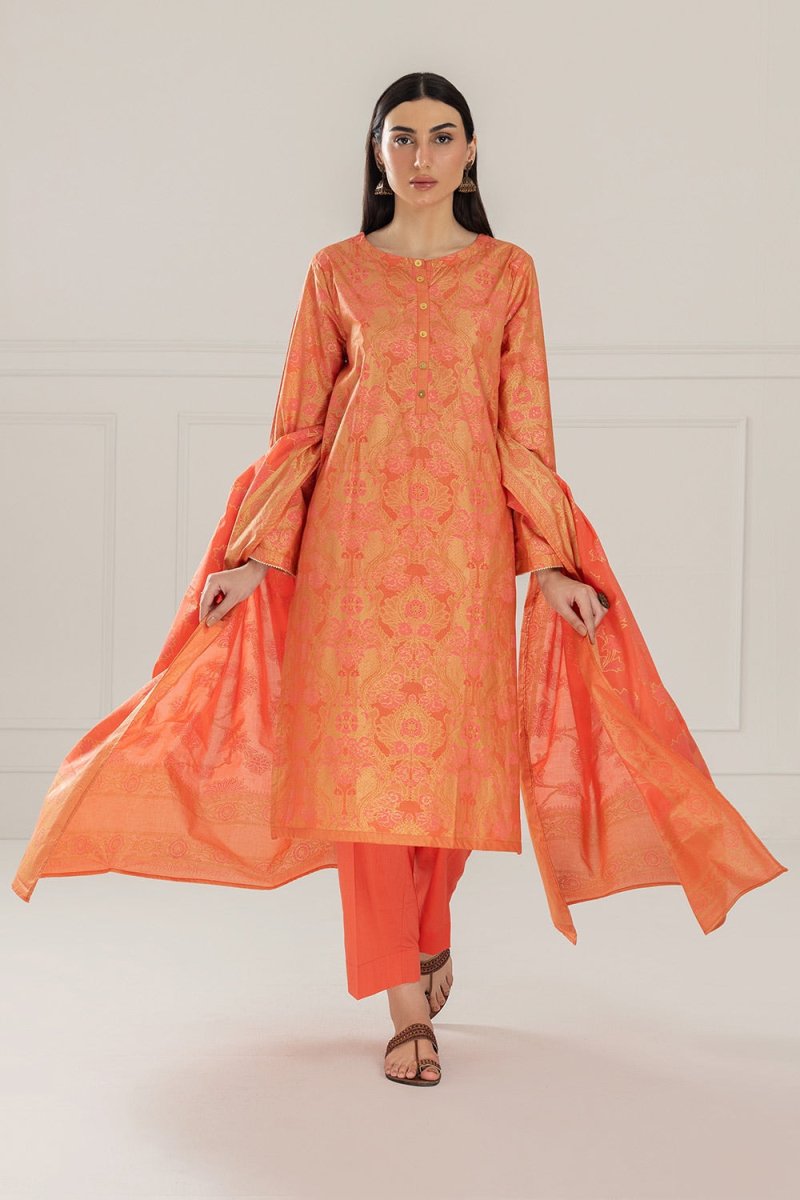 Gul Ahmed Ready to Wear 3PC Lawn Lacquer Printed Suit IUSTKSD-460