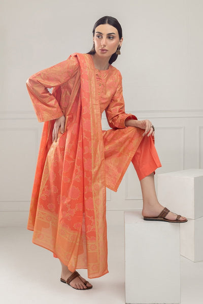 Gul Ahmed Ready to Wear 3PC Lawn Lacquer Printed Suit IUSTKSD-460