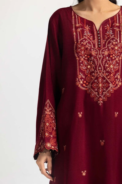 Gul Ahmed Ready to Wear 3 Piece Acrylic Embroidered Suit IUSTKSD-494
