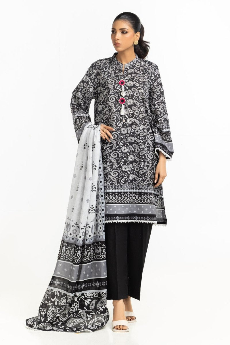 Gul Ahmed Ready to Wear 3PC Lawn Printed Suit IUSTKSD-504