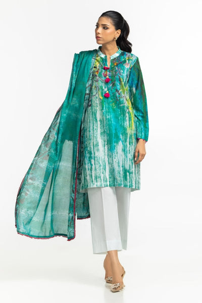 Gul Ahmed Ready to Wear 3PC Lawn Printed Suit IUSTKSD-506
