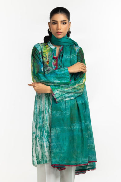 Gul Ahmed Ready to Wear 3PC Lawn Printed Suit IUSTKSD-506