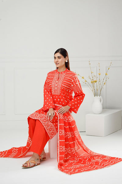 Gul Ahmed Ready to Wear 3PC Lawn Lacquer Printed Suit IUSTKSD-508