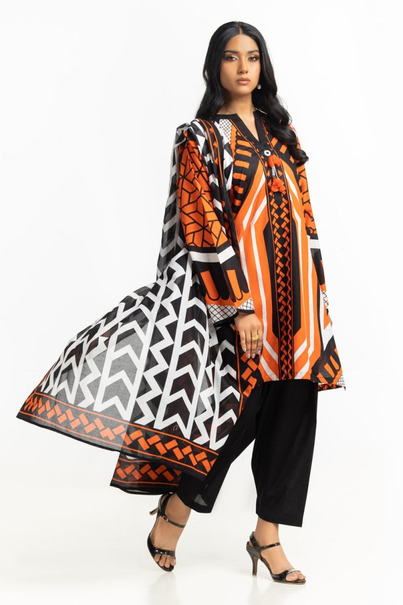 Gul Ahmed Ready to Wear 3PC Lawn Printed Suit IUSTKSD-510
